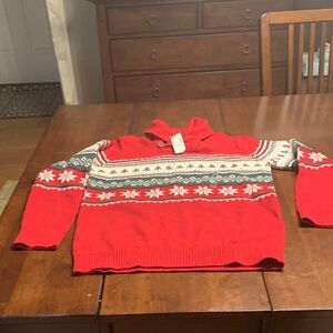 NWT ($44.95) Place Festive Red and White Kids Sweater